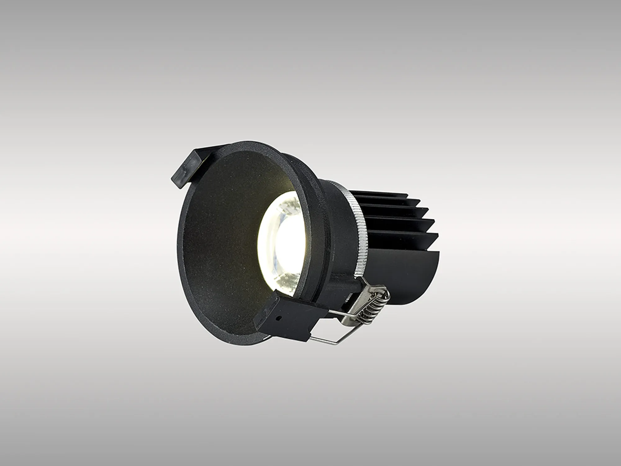 DM201650  Bania 9 Powered by Tridonic  9W 4000K 890lm 24° CRI>90 LED Engine, 250mA Black Fixed Recessed Spotlight, IP20